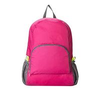Generisch Sac à dos 2026 Sac à dos portable pliable d'extérieur pour voyage, alpinisme, tissu imperméable, sac de peau de sport, sac à dos, Rose, Taille unique pour tous, Sac à dos polochon
