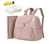 Generisch Sac à dos à couches - Organiseur - Sac de voyage compact pour bébé - Rangement multiple - Kit de changement pratique pour maman papa filles en plein air - Voyage - Sac portable pour