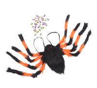 Generisch Sac à dos araignée | Décoration araignée avec bretelles élastiques - Décoration d'Halloween en peluche et sac à dos de déguisement pour les fêtes effrayantes et le stockage de bonbons