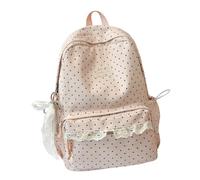 Generisch Sac à dos avec bordure décorative en dentelle, a, Taille unique | Sac à dos léger en nylon pour l'enseignement, l'étude de la bibliothèque, le shopping et le chemin quotidien au travail