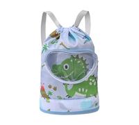 Generisch Sac à dos de natation pour enfants - Sac de bain - Dessin animé léger Séparé sec et humide Sac à cordon Accessoires de piscine pour le camping, les vacances, l'école, le sport, les activités