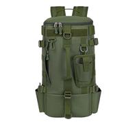 Generisch Sac à dos de pêche - Sac à dos avec support pour canne à pêche - Pour camping, pêche, travaux de construction, chasse, randonnée, Vert militaire., Siehe Beschreibung, Voir description