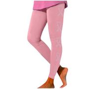 Generisch Sac à dos de sport pour enfant - Taille quotidienne - Confortable - Pantalon de yoga extensible - Imprimé avec le mois de sensibilisation au cancer du sein - Chaînes de corps pour, Rose, XL
