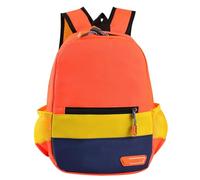 Generisch Sac à dos d'école 2026 pour enfant, grande capacité, durable, pour école primaire, collège, école secondaire (orange, M)