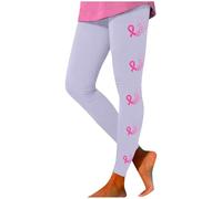 Generisch Sac à dos d'école adolescent garçon pour la vie quotidienne, pantalon de yoga confortable, extensible, imprimé avec le mois de sensibilisation au cancer du sein, chaînes de corps pour femme