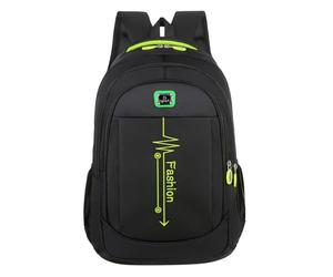 Generisch Sac à dos d'école, sac à dos d'étudiant, motif tendance, sac à dos pratique et confortable avec grande capacité pour les élèves du milieu et du lycée, vert, Einheitsgröße, Sac à dos