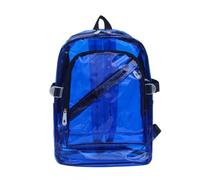Generisch Sac à dos d'école, sac à dos transparent pour filles, sac à dos transparent pour le travail et les concerts, sac à dos de ville pour femme, rouge, bleu, 40*28*15