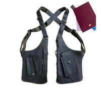 Generisch Sac à dos étanche antivol pour homme, avec sangle réglable, pour clés, téléphone portable, cartes, argent, vie quotidienne, voyage, travail, randonnée, camping, Vert armée., voir description