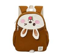 Generisch Sac à dos léger pour enfant avec motifs d'animaux de dessin animé, idéal pour l'école, les voyages, les aventures en plein air (café, taille unique)