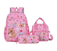 Generisch Sac à dos mignon pour enfants, filles et garçons, sac d'école léger, sac à livres durable avec bretelles réglables pour les écoliers du primaire, rouge, Einheitsgröße, Sac à dos tyrolien