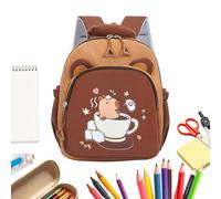 Generisch Sac à dos pour enfant - Réglable - Motif animal de dessin animé | Sac à dos pour petites filles Kita Zoo, activités de restaurant, collations, jouets, parc, jardin, pique-nique