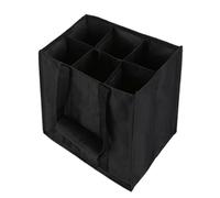 Generisch Sac à dosettes de vin non tissé 27 × 27 × 18 cm | Sac porte-bouteilles avec 6 capacité de flux | Design fin réutilisable | Emballage cadeau | Porte-bouteilles | Fêtes, Réchauffement de la