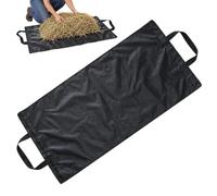 Generisch Sac à foin pour récipient de transport résistant avec poignée | Sac à foin portable pour écuries, pâturage, ferme, paddock, écurie, remorque, cavaliers et propriétaires