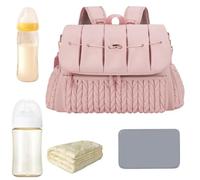 Generisch Sac à langer, sac à dos, organisateur de table à langer, Rose, Siehe Beschreibung, Voir description