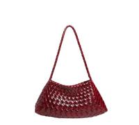 Generisch Sac à main en panier tissé pour femme avec cordon de serrage avec poche intérieure amovible et poignée supérieure et bandoulière