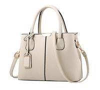 Generisch Sac à main pour femmes Sacs à main spacieux pour femmes Portefeuille Satchel Sac à bandoulière Sac en cuir pour guitare Sacs Gig Back pour 39 (beige, taille unique)