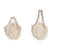 Generisch Sac à provisions portable pour fruits, légumes, coton coloré, aliments réutilisables, filet de rangement biodégradable durable, Short et long - 2 pièces, Einheitsgröße, Style unique