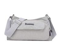 Generisch Sac à provisions quotidien en nylon imperméable pour femmes Sacs à bandoulière nobles pour hommes Rouge (blanc, taille unique)