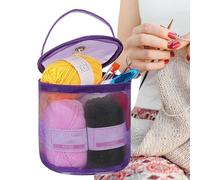 Generisch Sac à tricot et crochet - Sac portable, organiseur de pelotes et de balles | Pour crochet, tricot, accessoires, aiguilles, fil pour femmes, tricoteuses