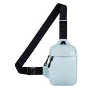 Generisch Sac banane à bandoulière avec compartiments, accessoires d'organisation d'extérieur pour cyclisme, pêche, , shopping, randonnée, camping, bleu clair, Siehe Beschreibung