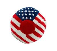 Generisch Sac de football avec drapeau, étoiles et rayures 4 juillet - Sac de sable - Balle de jonglage - Sac d'entraînement pour débutants, sports de plein air, jeux de groupe, parc, aire de jeux