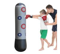 Generisch Sac de frappe gonflable en PVC pour | Colonne de boxe debout de 63" pour et filles | Entraîneur de karaté stable et épais | Kit de jouets d'arts martiaux pour les de 5 à 12