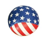 Generisch Sac de pied - Jouets à lancer d'extérieur à motif étoiles et rayures | Balles de kick | 6 cm | Pouf poire patriotique américain pour extérieur, plage, arrière-cour, parc, école, fête