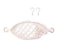 Generisch Sac de plage en filet Rafia - Sac de plage Saint Barth | Sac crocheté à la main | Sac en filet décoratif en coton tressé à la main avec support pour oignons, pommes de terre, ail