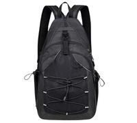 Generisch Sac de poitrine Sling - Grand compartiment pour téléphone portable - Sac à dos à bandoulière confortable pour adolescents et adultes, Noir , Siehe Beschreibung, Voir description