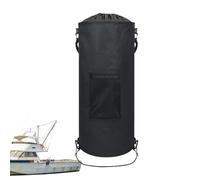 Generisch Sac de rangement portable en maille pour bateau, sac de rangement avec cordon de serrage, organisateur de conteneur étanche de 11 à 15 gallons | Camp Trash Can | Sac de coffre pour camion