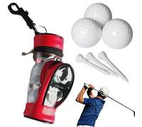 Generisch Sac de rangement pour balle de golf, sac de rangement pour accessoires de golf, sac de rangement multifonction, sac de balle de golf résistant à l'usure, accessoires de sports de plein air