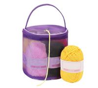 Generisch Sac de rangement pour fil, sac de rangement pour travaux manuels, pelotes et balles, pour crochet, tricot, accessoires, aiguilles, fils, femmes, tricoteuses
