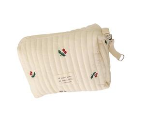 Generisch Sac de rangement pour poussette, sac de rangement pour poussette, design de séparation bien pensé avec fermeture éclair pour biberons, lingettes humides, accessoires de voyage, c, Voir