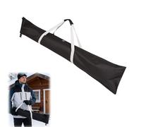Generisch Sac de ski pour 1 paire de skis avec poignée et bretelles - Imperméable - Réglable - Pour snowboards, skis et bâtons - 185 cm - Noir