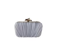 Generisch Sac de soirée formel élégant 2026 en satin de luxe pour dîners de gala, bleu, Taille unique