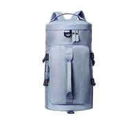 Generisch Sac de sport pour homme et femme - Sac de voyage léger avec compartiment à chaussures et compartiment humide - Pour yoga, voyage, natation, camping, VTT - Bleu - Taille unique