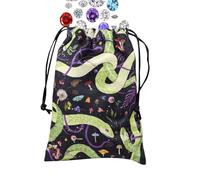 Generisch Sac de tarot | Sac de rangement en satin avec cordon de serrage pour bijoux | Organisateur de protection pour les voyages, les soirées de jeu, les accessoires d' | Deck Cube Runes