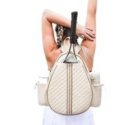 Generisch Sac de tennis de qualité supérieure - 9 raquettes avec poignée télescopique - Sac de voyage approuvé pour avion - Comprend un cadenas à combinaison, un sac à bijoux et une aération pour le