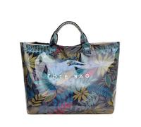 Generisch Sac de transport en PVC 2026 avec imprimé lettres léopard, grand sac à main en toile (rouge, taille unique)