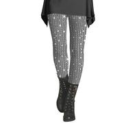 Generisch Sac d'école 7 classe pour femme - Legging de sport imprimé à paillettes avec fesses souples et fines - En cuir synthétique, Argent-1., 3XL