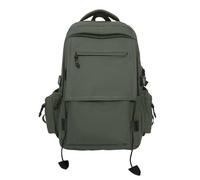 Generisch Sac d'école grande capacité Sac d'école pour homme Sac à dos d'école secondaire Sac à dos de voyage décontracté pour ordinateur, Vert armée., Einheitsgröße, Sac à dos tyrolien