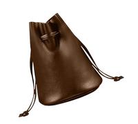 Generisch Sac en cuir avec cordon de serrage - Sac en cuir noir | Petit sac cadeau, poches à cordon noir, porte-monnaie pour femmes, cuir synthétique pour objectifs d'appareil photo, puces, petites