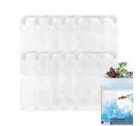 Generisch Sac en filet pour aquarium - Avec fermeture éclair lavable et réutilisable - Sac filtrant à mailles fines - Pour le charbon actif, l'entretien de l'eau et de l'eau douce