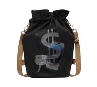 Generisch Sac en toile avec cordon de serrage de grande capacité | Sac de sport léger pour filles, adolescentes, fils, natation, école, entraînement