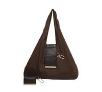 Generisch Sac fourre-tout pliable en cuir synthétique avec porte-clés pour | Sac à bandoulière tendance avec porte-clés pour femmes, filles, voyage, shopping, extérieur, école, bureau, travail