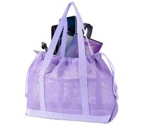 Generisch Sac pliable, résistant au sable, léger, pour les vacances d'été, les voyages à la piscine, le shopping ainsi que les serviettes, les , les femmes, les filles et les , lilas