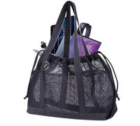 Generisch Sac pliable, résistant au sable, léger - Sac de piscine - Pour vacances d' , shopping, , natation, sport, , serviettes pour femmes, filles, , Noir , Siehe Beschreibung
