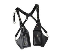 Generisch Sac pour sangle d' -bras - 10 x 2 x 17 cm - Sac vintage avec plusieurs poches - Bandoulière réglable - Sac confortable - Sac à bandoulière tendance pour les trajets et les voyages courts