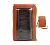 Generisch Sac pour téléphone portable - Pour écran tactile - En cuir synthétique - Avec fermeture éclair tendance - Pour femme, mère, voyage, vie quotidienne, travail et loisirs