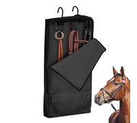 Generisch Sac pour treillis avec crochet - Sac de transport d'équipement pour chevaux, licol rembourré pour et poche à bridon | Sac étanche pour harnais de cheval pour équitation, rênes et têtes